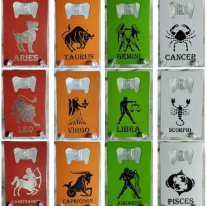 Zodiac Wallet Bottle Opener