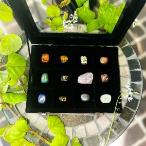 The Zodiac Stones™ 12 ZODIAC SIGN SET with Book